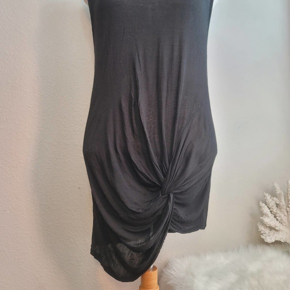 MADEWELL TWISTED SLEEVELESS T-SHIRT DRESS CREW NECK WOMEN'S SIZE LARGE - Picture 3 of 14